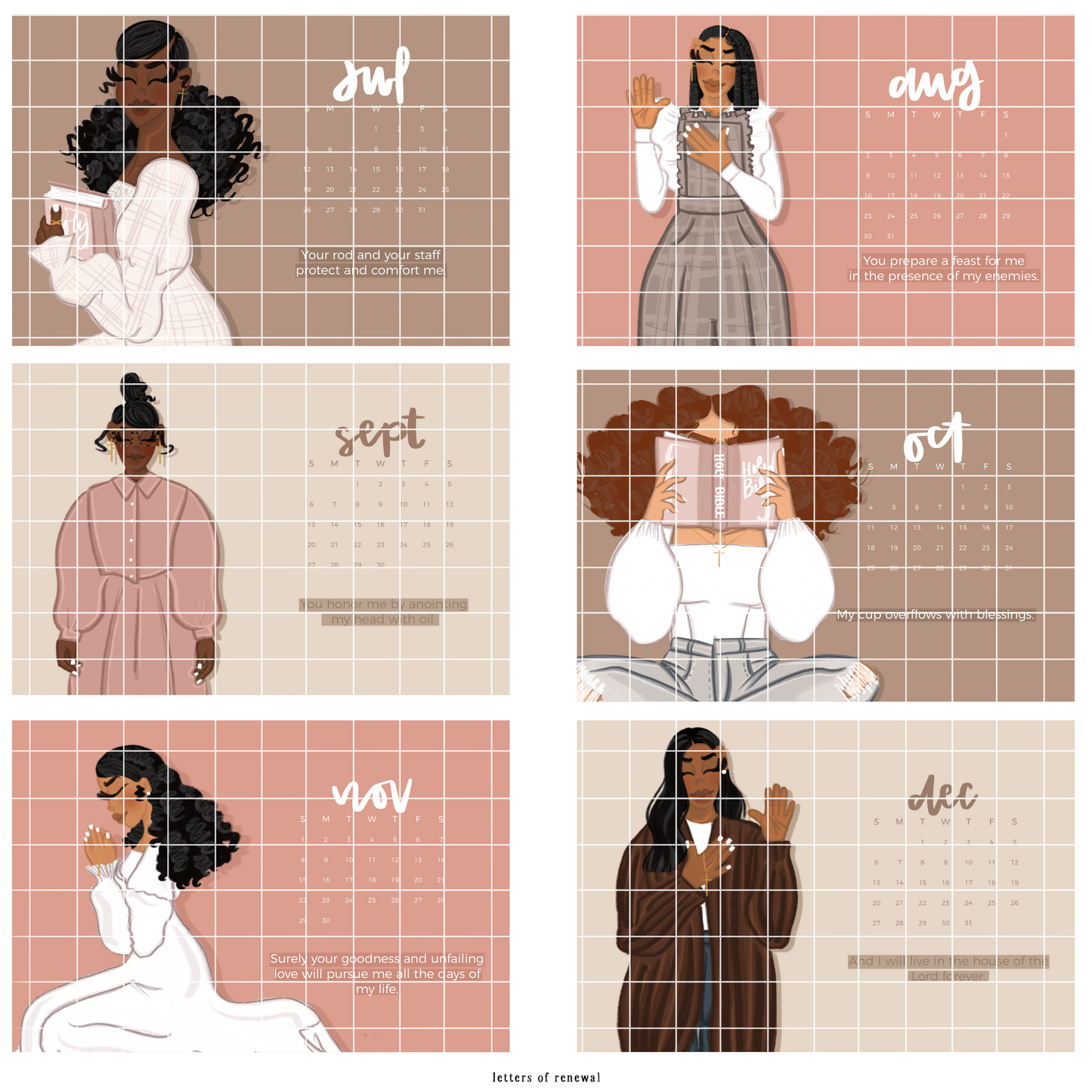 2026 Faith Calendar | Psalms 23 (no stand)