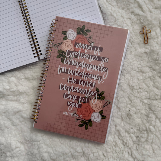 PREORDER ONLY: Lined Faith Journal - Matthew 6:30