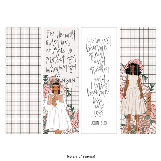 Digital |Psalm 91 x John 3:30 Bookmarks | Set of 2